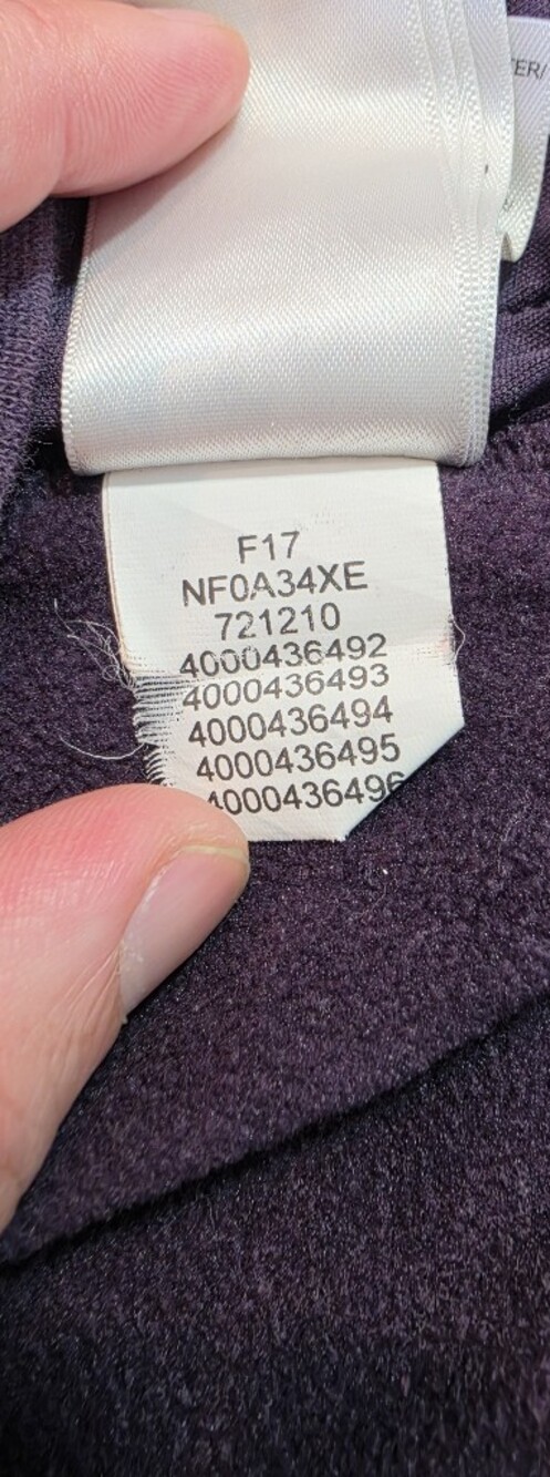 The North Face Women’s Quilted Pullover Hoodie Purple Pink Logo Size L Gorpcore - Picture 7 of 11